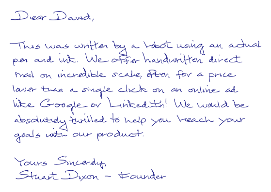 Handwriting style — Phil from work