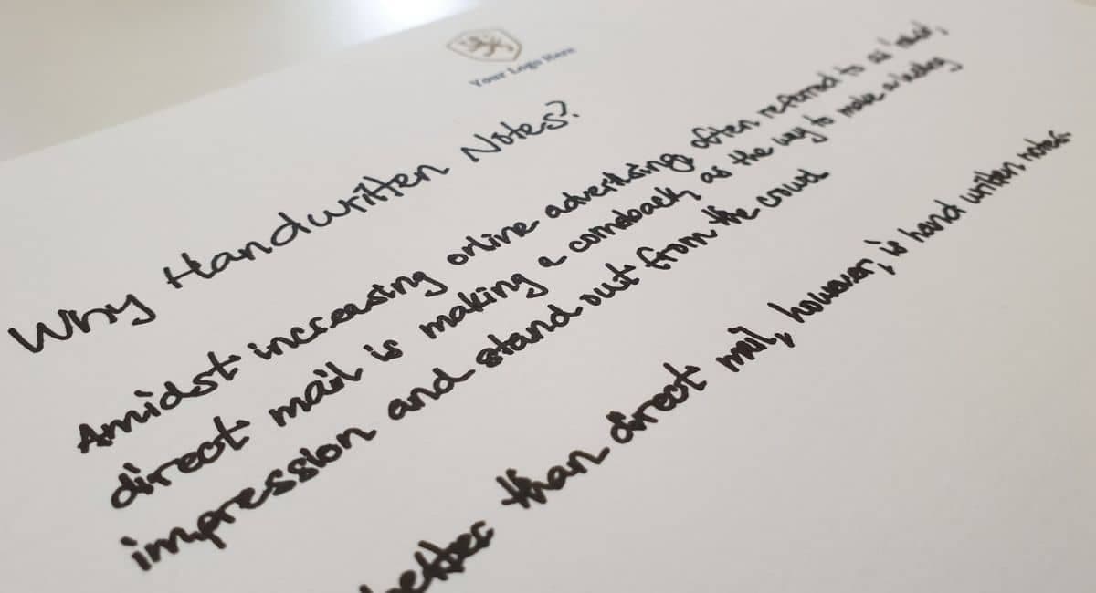 Handwritten Notes For Business