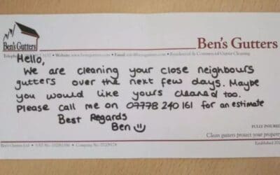 Case Study: When a Hand Written Note Dropped Through My Letterbox