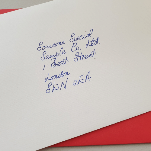 handwritten envelopes