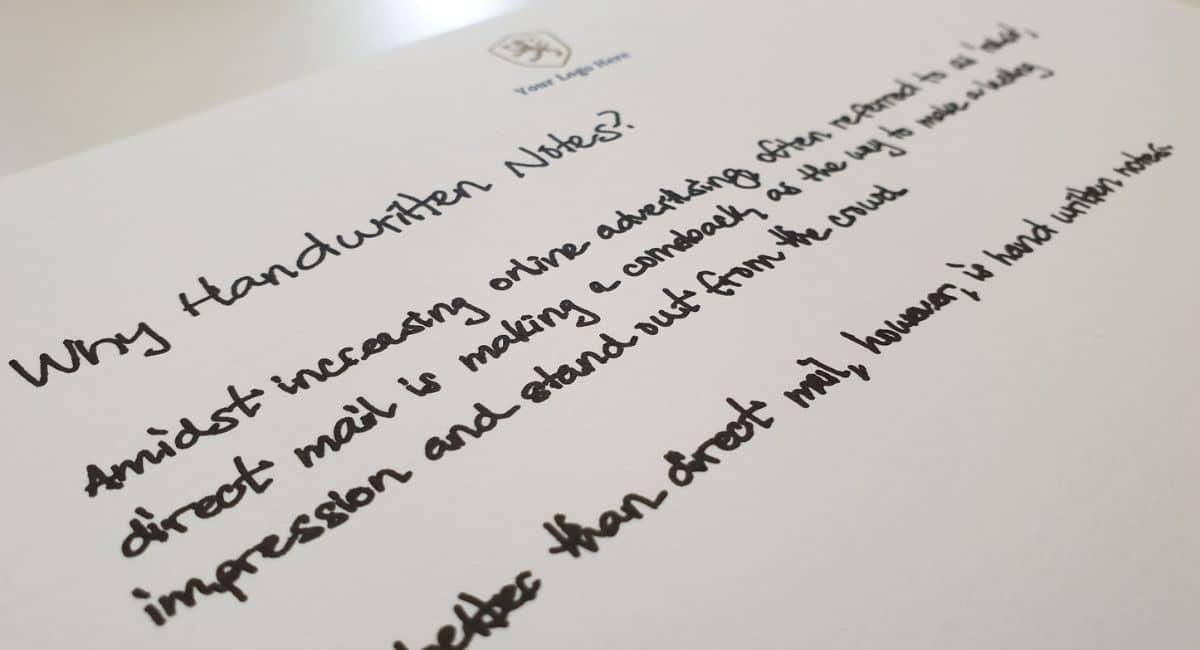 Handwritten Notes For Business